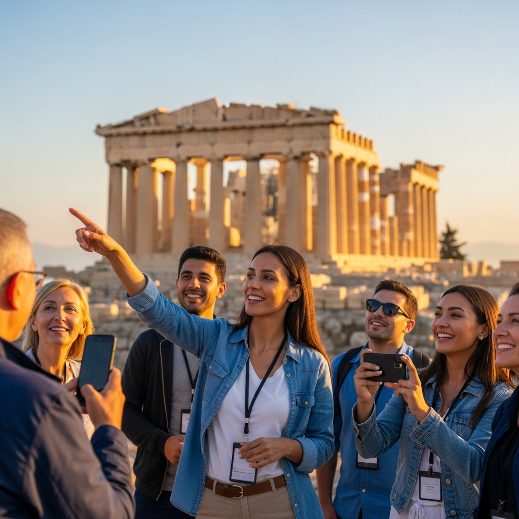 Guided tour at the Acropolis of Athens